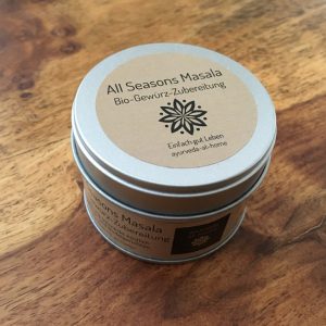 All Seasons Masala Bio-Gewürz-Zubereitung Ayurveda at home Gewürzmischung