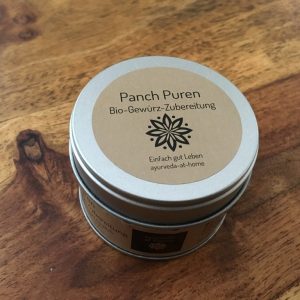 Gewürzdose mit Aromaverschluß Panch Puren Bio-Gewürz-Zubereitung