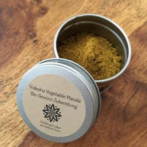 Tridosha Vegetable Masala Bio-Gewürz-Zubereitung Ayurveda Gewürzmischung