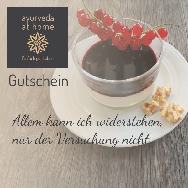 Ayurveda Kochkurs Gutschein