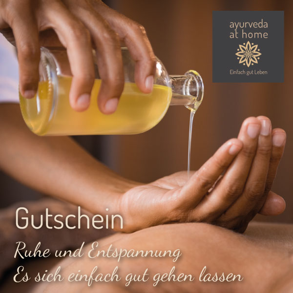 Ayurveda Massage Gutschein für die Ayurveda-Praxis Ines Steindl in Henndorf bei Salzburg